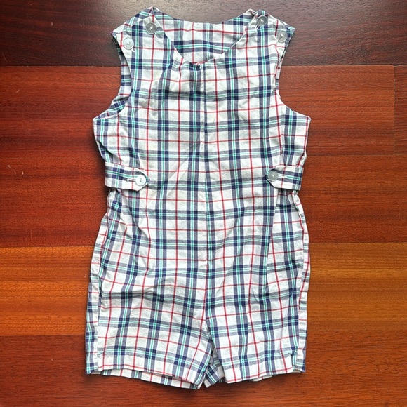 IMP Originals Vintage Overall Blue,Red, Green & White Plaid SZ 4T - Picture 5 of 8